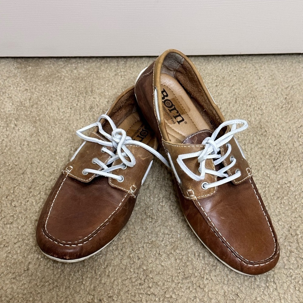 Born Hand Crafted Men’s Boat Shoes Size 8M